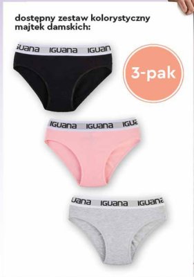 Bielizna damska IGUANA majtki 3-pak promocja w Biedronka