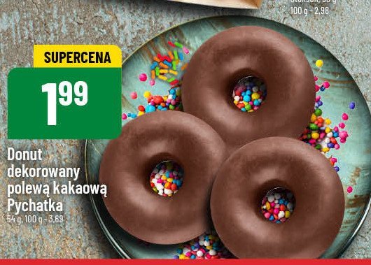 Donut z czekoladą Pychatka promocja w POLOmarket