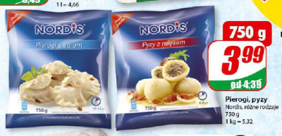Pyzy z mięsem Nordis promocja