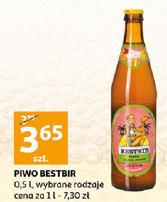 Piwo Bestbir mango-ananas promocja