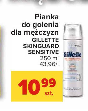 Pianka do golenia sensitive Gillette skinguard promocja