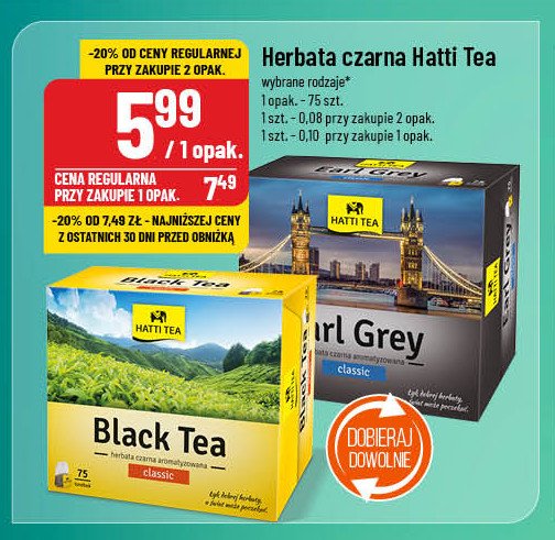 Herbata earl gray Hatti tea promocja