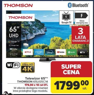 Telewizor 65" 65UG5C14 promocja w Carrefour