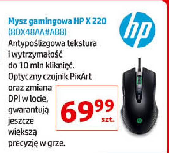 Mysz gamingowa x220 Hp promocja