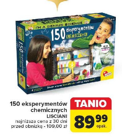 150 eksperymentów chemicznych LISCIANI I'M A GENIUS promocja w Carrefour