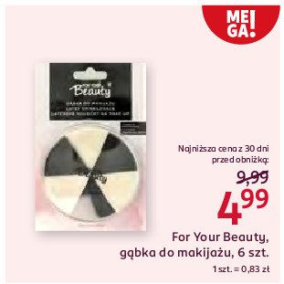 Gąbki do makijażu For your beauty professional promocja w Rossmann