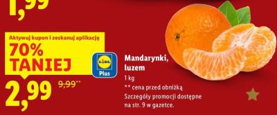Mandarynki, luzem promocja w Lidl