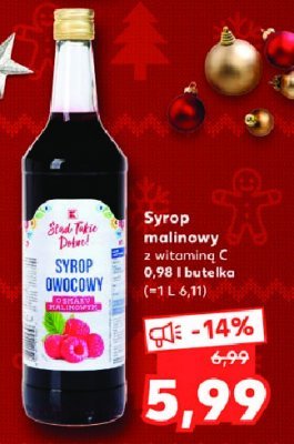 Syrop malinowy K-classic stąd takie dobre! promocja