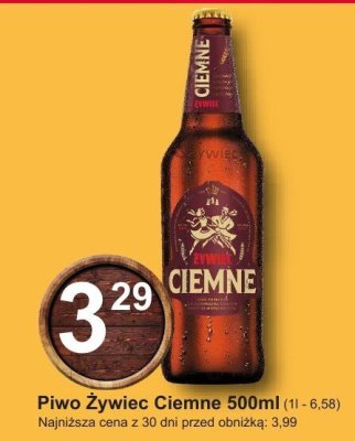 Piwo Żywiec Ciemne 500ml promocja w Hitpol