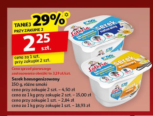 Serek naturalny Rolmlecz promocja w Auchan