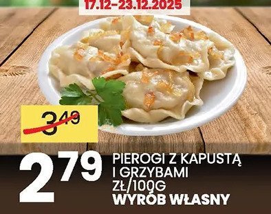 Pierogi z kapustą i grzybami Wyrób Własny promocja w Wafelek
