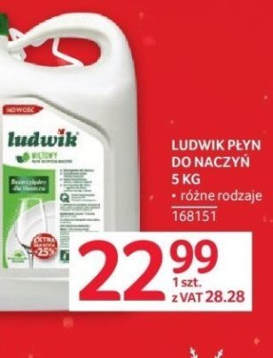 Płyn do naczyń Ludwik 5 L promocja w Selgros