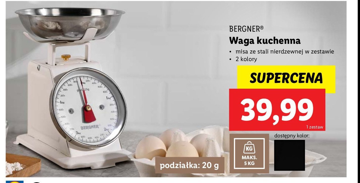 Waga kuchenna Bergner promocja