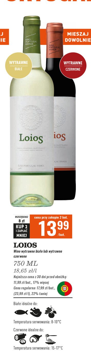 Wino LOIOS RESERVA ALENTEJANO promocja