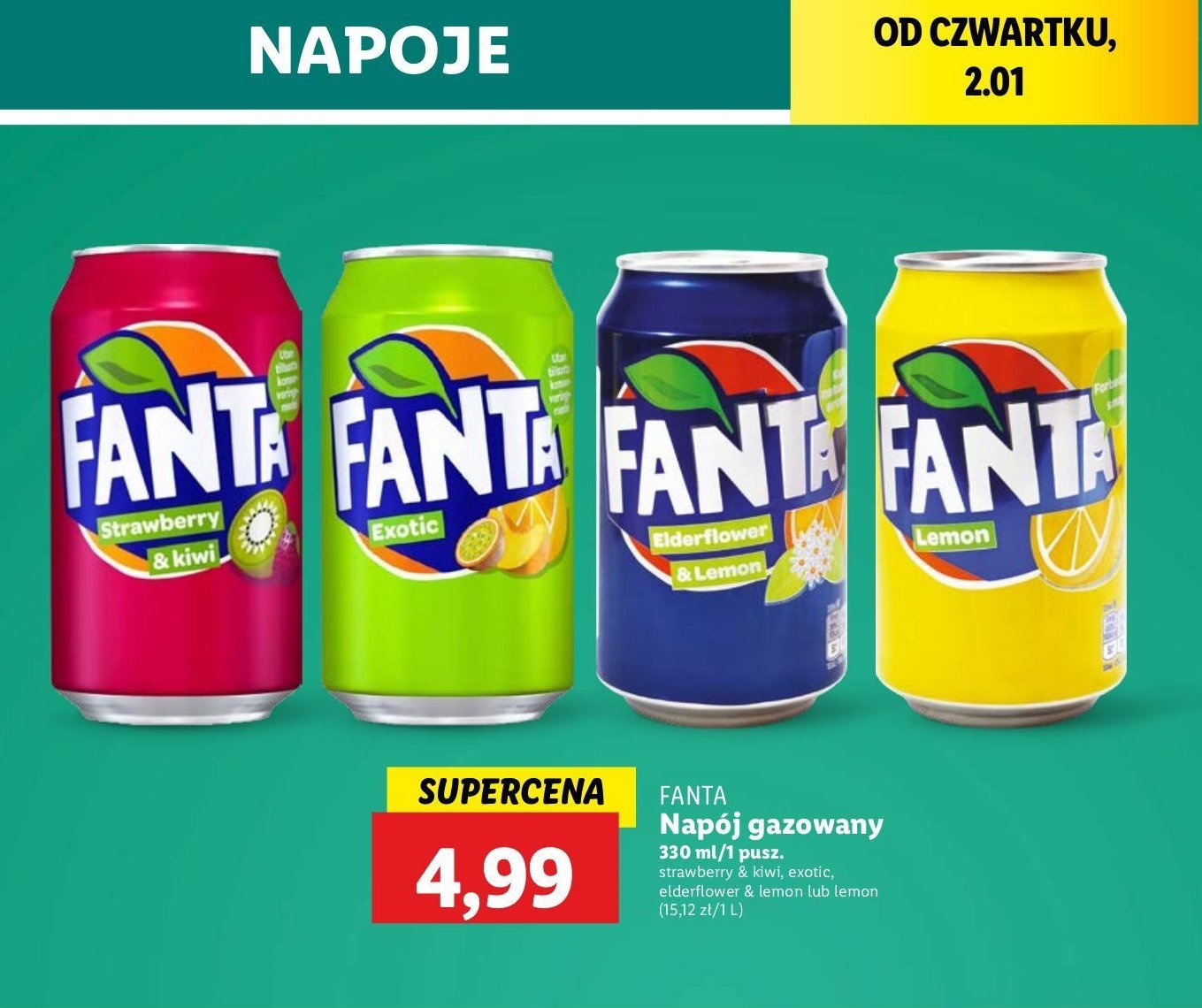 Napój cytrynowy Fanta promocja