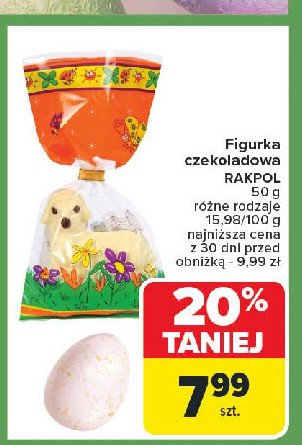 Figurka czekoladowa Rakpol promocja