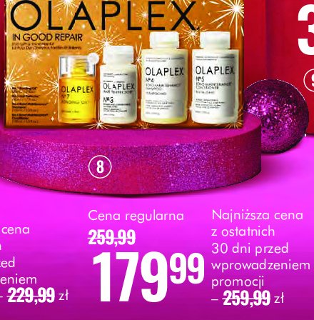 Zestaw w pudełku in good repair szampon 100 ml + odżywka 100 ml + kuracja wzmacniająca 50 ml + olejek 30 ml Olaplex zestaw promocja