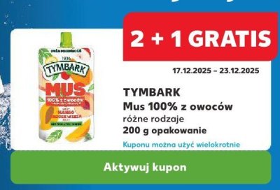 Mus 100% z owoców różne rodzaje promocja w Kaufland