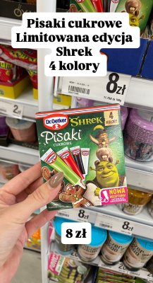 Pisaki cukrowe Shrek Limitowana edycja 4 kolory promocja w Dealz