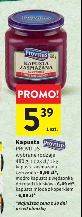 Kapusta zasma偶ana czerwona Provitus promocja