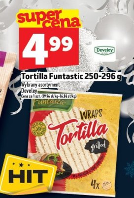 Tortilla Funtastic 250-296 g promocja w TOPAZ