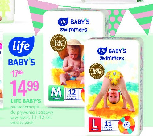 Pieluchomajtki do pływania m Life baby Life (super-pharm) promocje