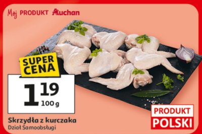 Skrzydła z kurczaka, Dział Samoobsługi promocja w Auchan