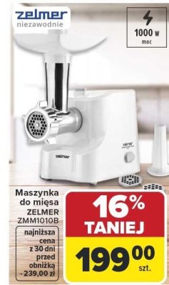 Maszynka do mięsa ZMM1010B ZELMER promocja w Carrefour
