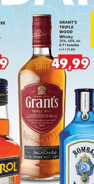 Whisky Grant's triple wood promocja w Kaufland