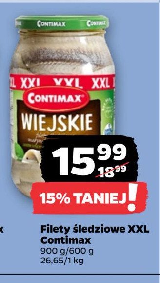 Filety śledziowe wiejskie Contimax promocja w Netto