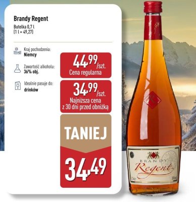 Brandy Regent promocja w Aldi