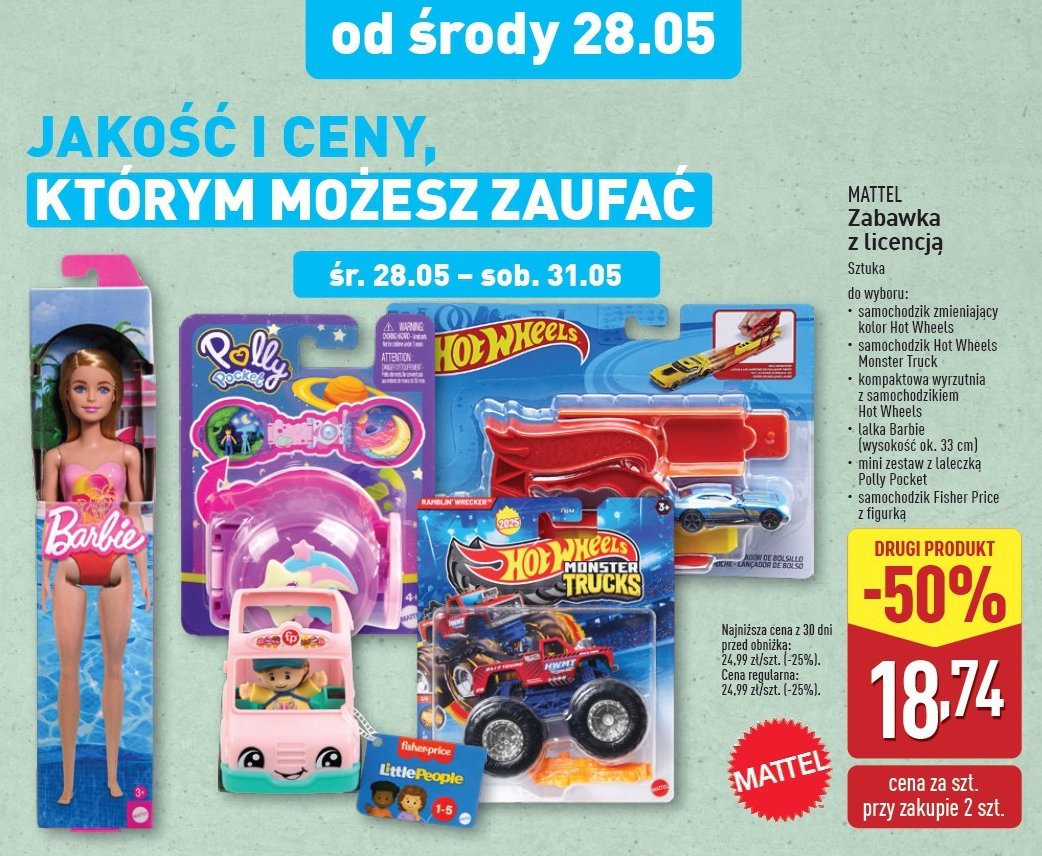 Wyrzutnia do samochodów Hot wheels promocja w Aldi