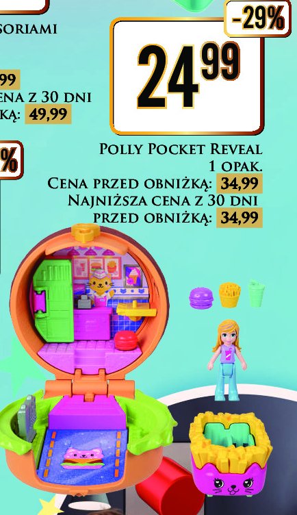 Polly pocket reveal take out Mattel promocja