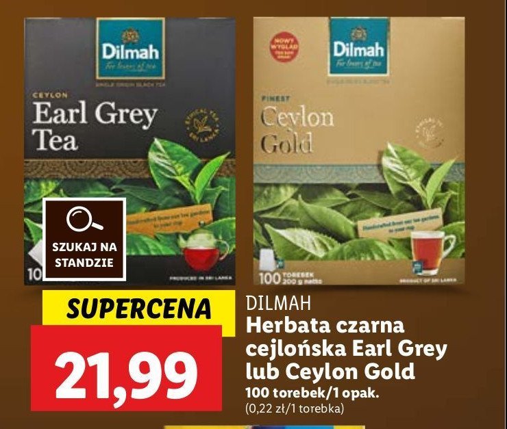 Herbata Dilmah earl grey promocja