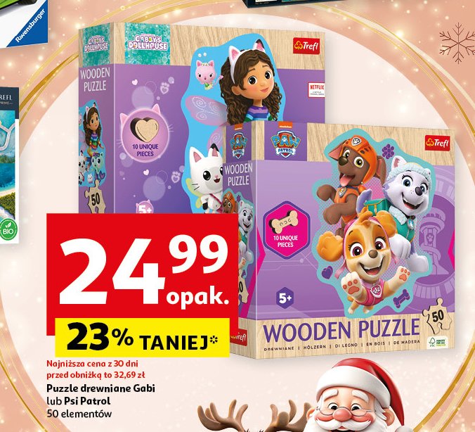 Puzzle 50 elementów Trefl promocja w Auchan