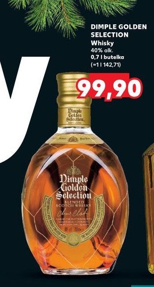 Whisky Dimple golden selection promocja w Kaufland