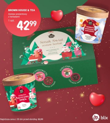 Herbata Brown House & Tea Zestaw prezentowy z herbatami promocja w Rossmann