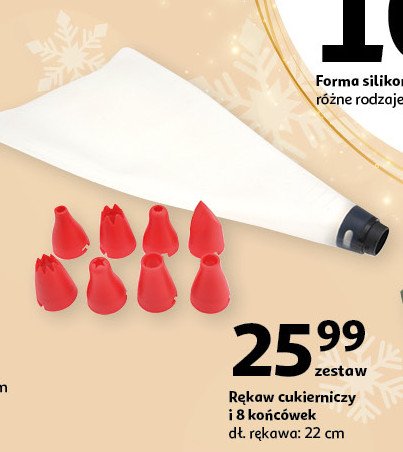 Rękaw cukierniczy z końcówkami Actuel promocja w Auchan