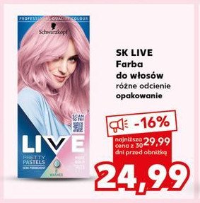 Krem rozjaśniający p123 rose gold Schwarzkopf live pretty pastels promocja