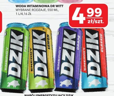 Woda witaminowa Dr Witt różne rodzaje 550 ml promocja w Top Market