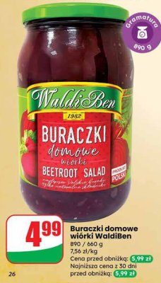 Buraczki domowe wiórki  promocja w Dino