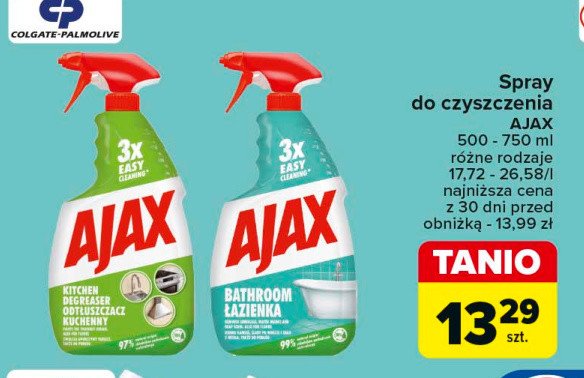 Odtłuszczacz AJAX Ajax . promocja