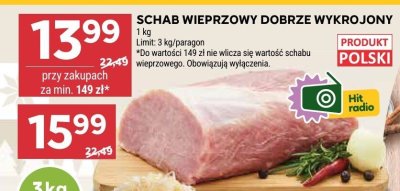 Schab wieprzowy dobrze wykrojony promocja w Stokrotka