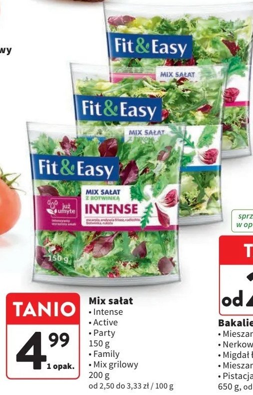 Mix sałat z botwinką intense Fit & easy promocja