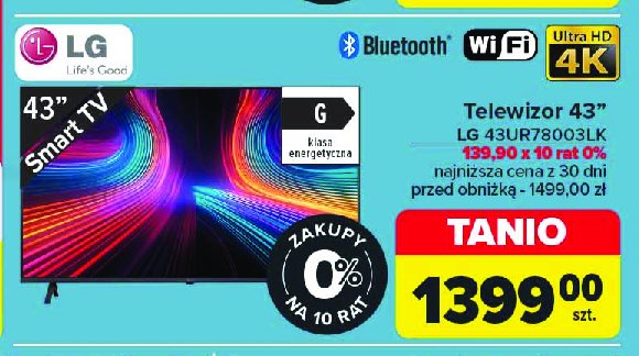 Telewizor led 55" 55ur780003lk Lg promocja