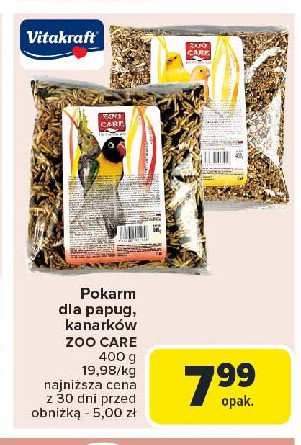 Pokarm dla kanarków Vitakraft promocja