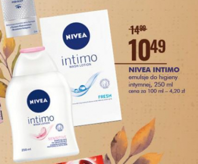 Emulsja do higieny intymnej fresh Nivea intimo promocja
