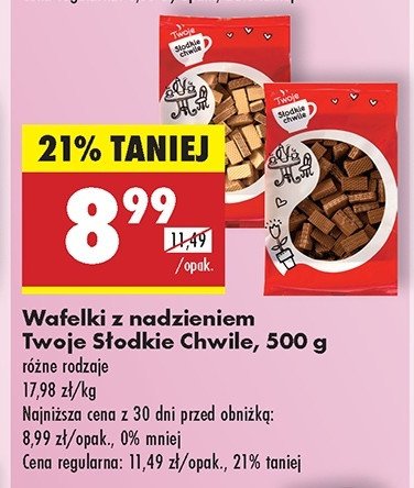 Wafle wanilia Twoje słodkie chwile promocja w Biedronka