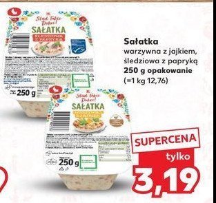 Sałatka warzywna z jajkiem K-classic stąd takie dobre! promocja w Kaufland