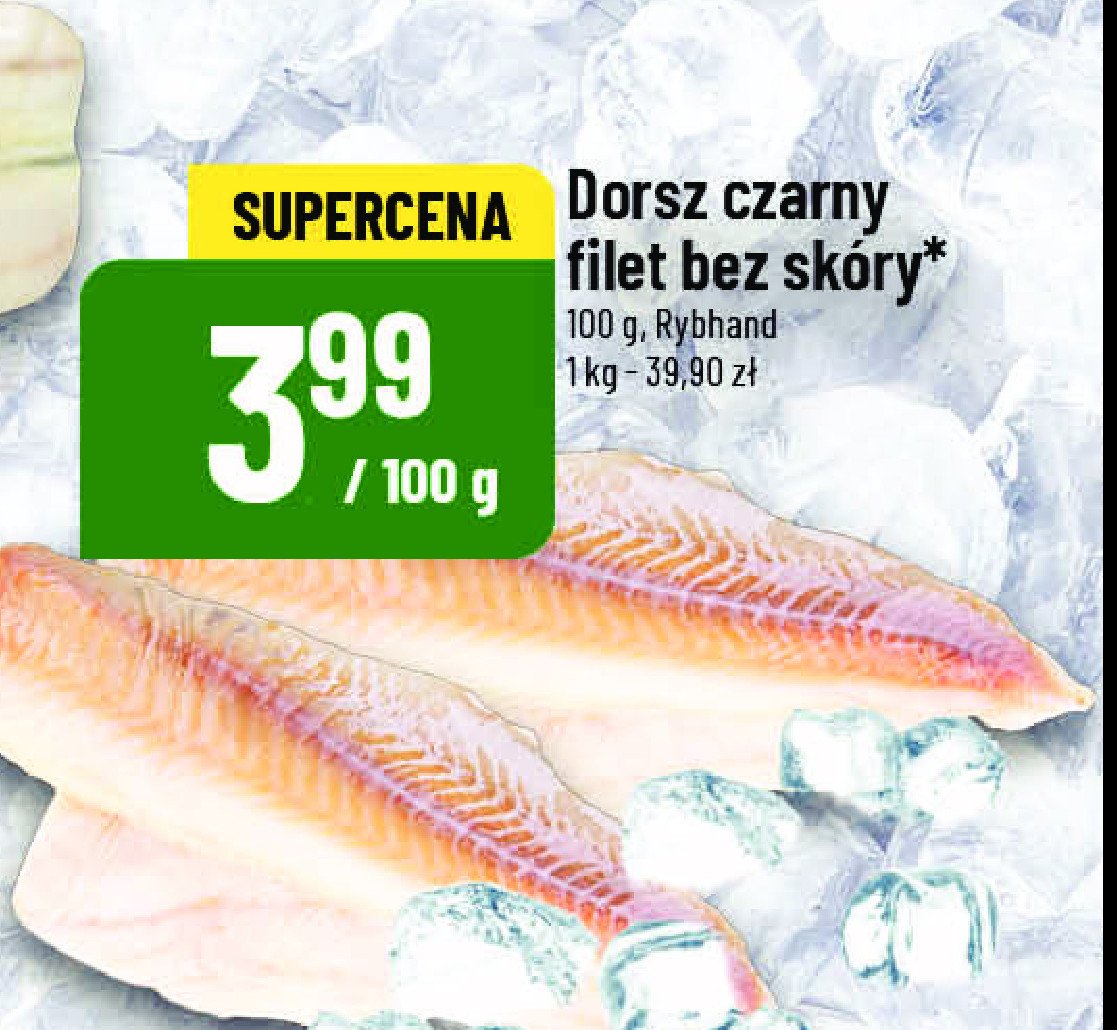 Dorsz filet bez skóry Rybhand promocja